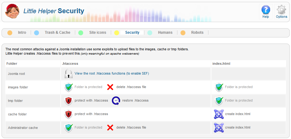 subfolders .htaccess management